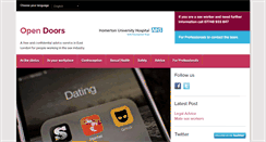 Desktop Screenshot of opendoors.nhs.uk
