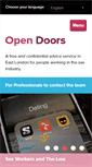 Mobile Screenshot of opendoors.nhs.uk