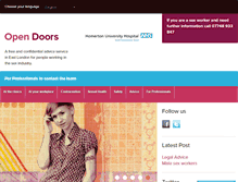 Tablet Screenshot of opendoors.nhs.uk