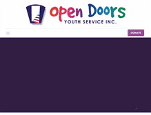 Tablet Screenshot of opendoors.net.au