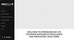Desktop Screenshot of opendoors.net.nz