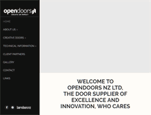 Tablet Screenshot of opendoors.net.nz