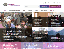 Tablet Screenshot of opendoors.ch